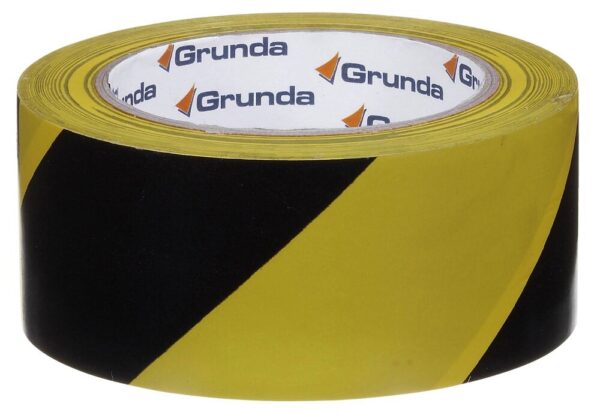 VARSELTAPE GUL/SVART 50MMX33M - Bilde 2