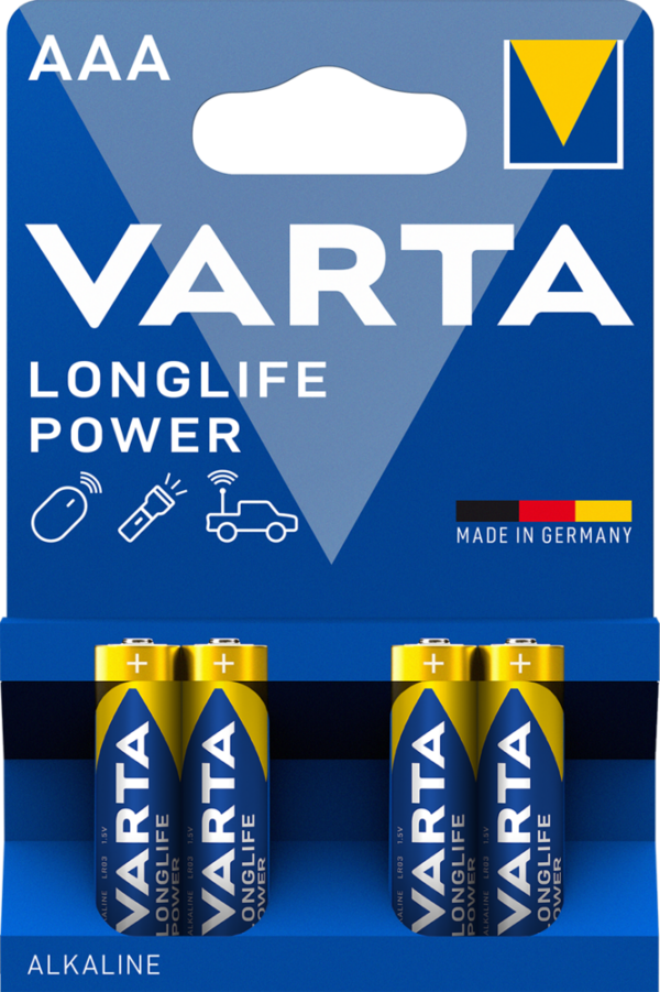 EL VARTA BATTERI HIGHENERGY AAA LR03 1,5V 4pk - Bilde 3