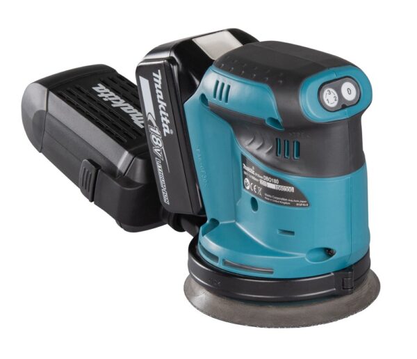 MAKITA EKSENTERSLIPER DBO180Z 125MM 18V NAKEN - Bilde 4