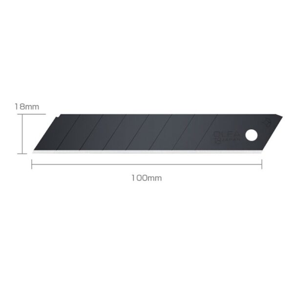 OLFA BRYTEBLADER 18MM SVARTE (10) EKSTRA SKARP - Bilde 2