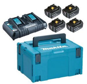 MAKITA BATTERISETT 4X18V 6,0AH 198091-4