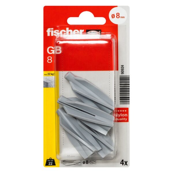 FISCHER LETTBETONGPLUGG GB 8 BK - Bilde 4