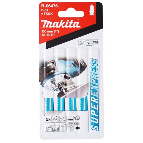 MAKITA STIKKSAGBLAD 77MM B51 PAK A 5STK - Bilde 3