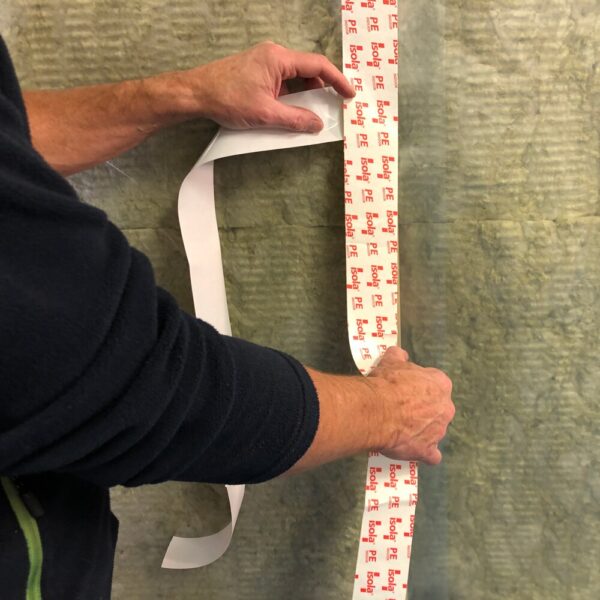 ISOLA TAPE DAMPS. 60MMX40M PE-PAPIR - Bilde 3