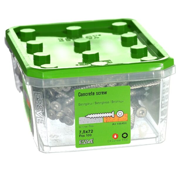 ESSVE BETONGSKRUE SH 7,5X72 CS (100) - Bilde 2