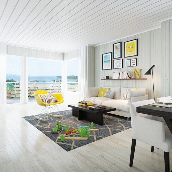 BJERTNÆS 14X120 FASPANEL FURU MALT HVIT - Bilde 5