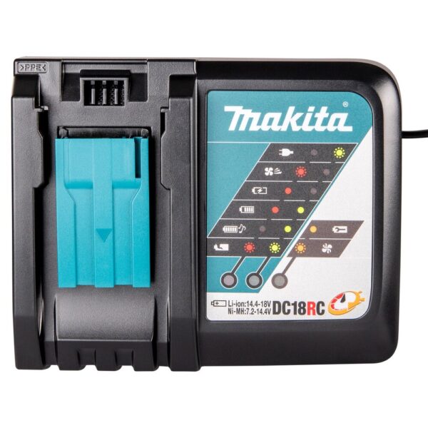 MAKITA HURTIGLADER/BATTERILADER  DC18RC 7,2-18V - Bilde 2