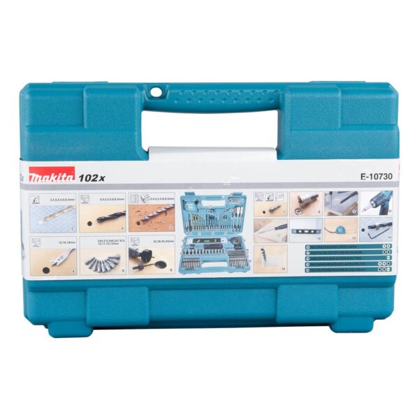 MAKITA BOR- OG BITSSETT E-10730 102 DELER - Bilde 2