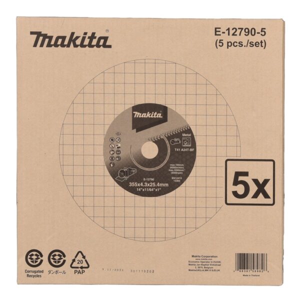 MAKITA KAPPESKIVE 355MM E-12790-5 - Bilde 2